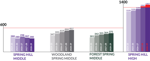 Visual Capacity Graph High and Middle